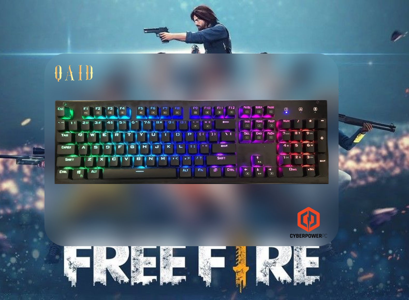 cyberpowerpc skorpion k2 mechanical keyboard  = (without stand)